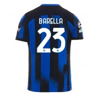 Camiseta Inter Milan Nicolo Barella #23 Primera Equipación Replica 2023-24 mangas cortas